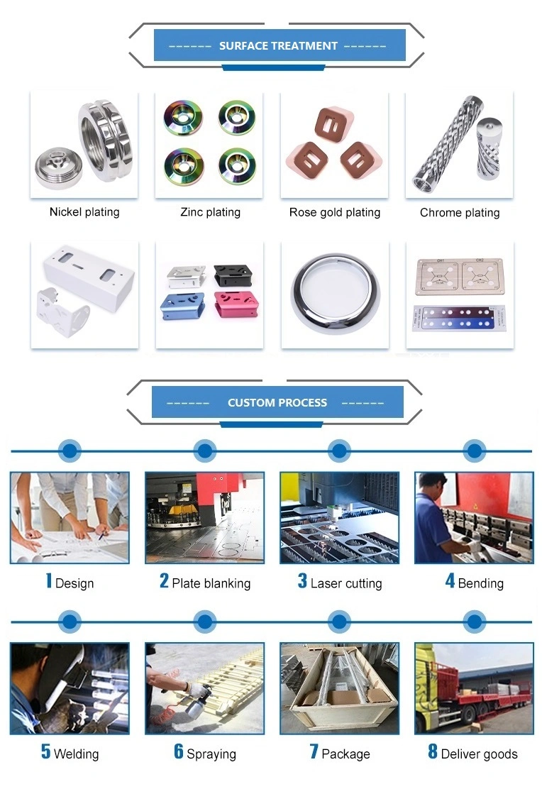 Factory Bending Laser Cutting Stamping Welding Aluminum Steel Metal Custom Sheet Metal Fabrication